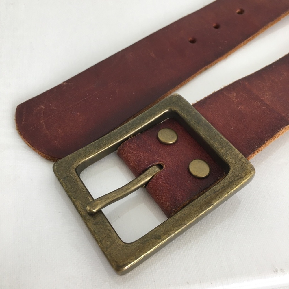 Lucky Brand Brown Woven Renaissance Leather Studded Belt Men’s Size 49 - Picture 4 of 7